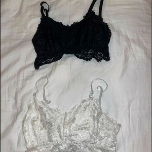 Selling individually or separately, size medium bralettes. Barely worn.